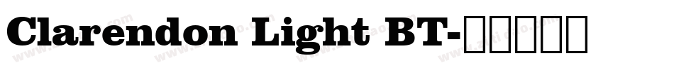 Clarendon Light BT字体转换